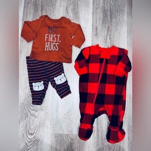 Baby Boys Pajama 2 Piece Set & Sleeper Lot Size Newborn